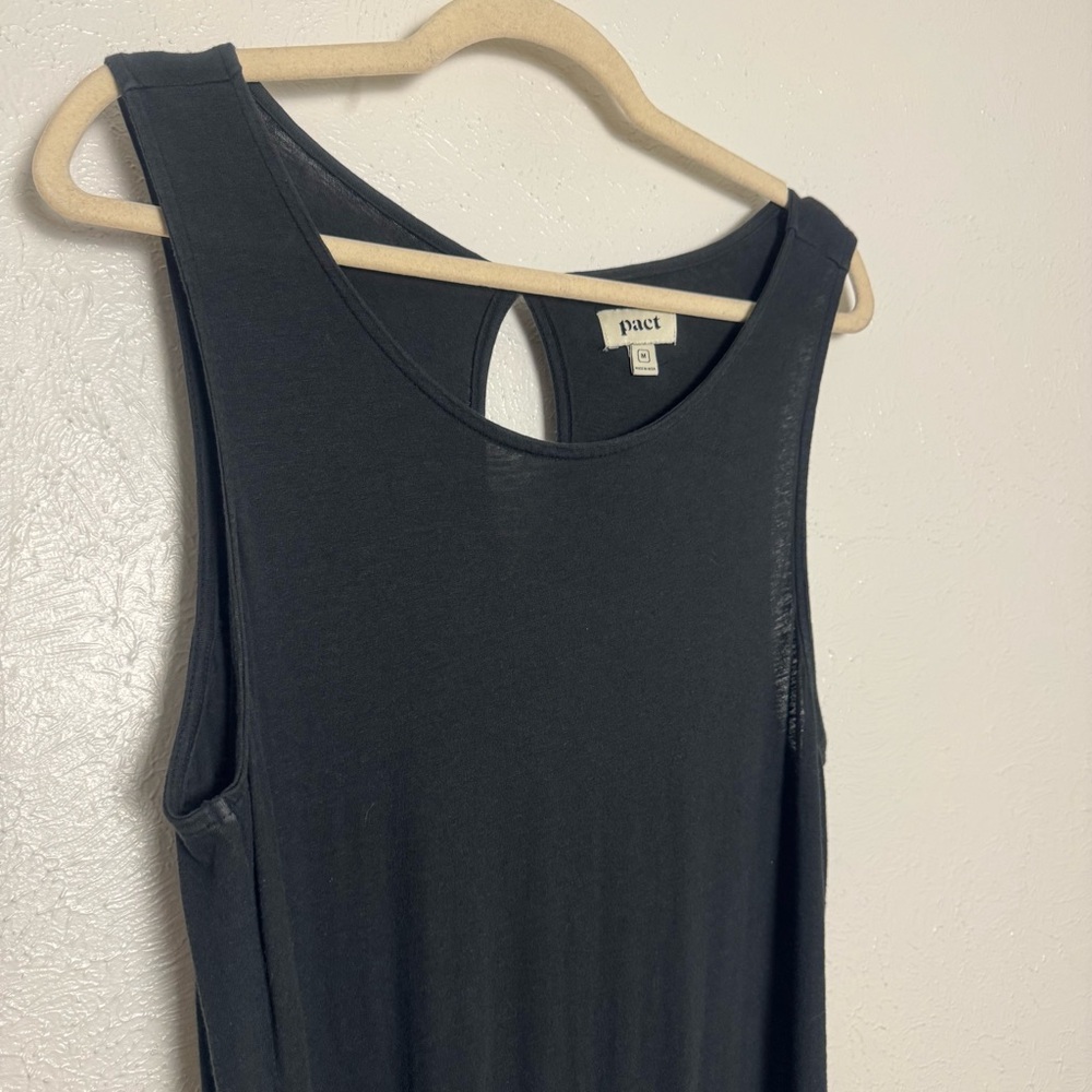 Pact French Black Organic Cotton Linen Jumpsuit - Picture 9 of 13